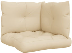 vidaXL - Palletkussens - 3 - st - stof - beige