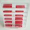 Klika - Prijscassette Vitrine 6mm rood/wit - 3 stuks