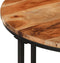 vidaXL - Salontafel - 55x55x45 - cm - massief - acaciahout - en - ijzer