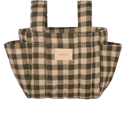 Nobodinoz Hyde Park Kinderwagen organizer 42x22x12cm - Green Checks