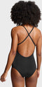 PUMA Swim - V-Neck Crossback Badpak - Comfortabele pasvorm - Zwart