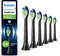 Philips Sonicare Optimal White W2 - Opzetborstels - Verwijdert tot 7x meer tandplak - Zwart (6 stuks)