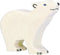 Holztiger Polar bear, small, head raised