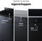 FlinQ Senzaro - 60L Prullenbak - Automatische Dichting - RVS