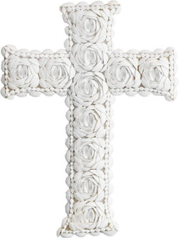 Ornament The Shell Cross white groot