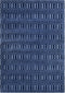 ADATEPE - Laagpolig vloerkleed - Marineblauw - 140 x 200 cm - Viscose