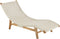 J-Line ligzetel + kussen Geweven - kunststof/hout - wit