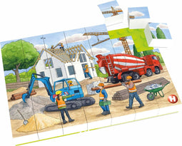 Hubelino Blokpuzzel Op de Bouwplaats, 35st.