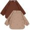 Konges Sløjd - 2 Pack Dinner Bib / Slab - Met mouwen - Cherry