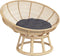 vidaXL - Zitkussen - rond - Ø - 60 - x11 - cm - oxford - stof - antracietkleurig