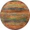 vidaXL - Eettafel - Ø110x78 - cm - massief - gerecycled - hout - en - staal
