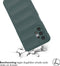 iMoshion Hoesje Geschikt voor Samsung Galaxy A13 (4G) Hoesje Siliconen - iMoshion EasyGrip Backcover - Donkergroen