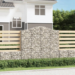 vidaXL - Schanskorven - 3 - st - gewelfd - 200x30x180/200 - cm - ijzer