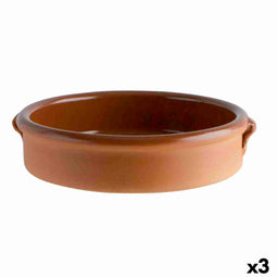 Sauspan Barro Clasico Bruin Keramisch Ø 30 cm (3 Stuks)