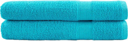 vidaXL - Handdoeken - SOLUND - 2 - st - 600 - g/m² - 100x200 - cm - turquoise