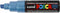 Verfstift posca pc8k b schuin metallic blauw