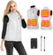 Dames Verwarmd Vest Wit Maat S – 5 Zones, Wasbaar, Winter Warmte
