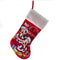 Kerstsok stof mickey l25cm