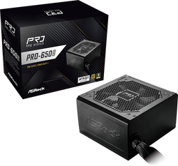 ASRock PRO-650G - Voeding ATX 650W 80 PLUS Gold - 4x SATA 2x Molex 1x PCI-e 6+2-pins