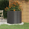 vidaXL - Plantenbak - 80x80x68 - cm - gepoedercoat - staal - antracietkleurig