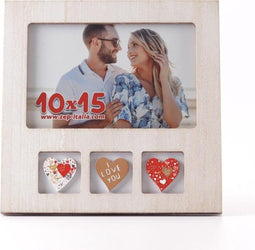 ZEP - Romantische Fotolijst Lisa Horizontal voor foto 10x15 afmeting 18x18 cm - PQ8546
