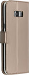 Accezz Hoesje Geschikt voor Samsung Galaxy S8 Plus Hoesje Met Pasjeshouder - Accezz Wallet Softcase Bookcase - goud