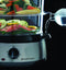 Russell Hobbs Cook@Home - Stoomkoker 9 Liter - 3 stoomschalen - Grijs/Zwart
