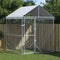 vidaXL - Hondenkennel - met - dak - 2x2x2,5 - m - gegalvaniseerd - staal - zilver