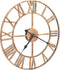 vidaXL - Wandklok - 40 - cm - metaal - goudkleurig