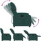 Fauteuil verstelbaar stof donkergroen