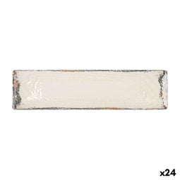 Serveerschaal La Mediterránea Albus Rechthoekig 30 x 8 x 2 cm (24 Stuks)