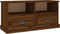 vidaXL - Tv-meubel - 93x35,5x45 - cm - bewerkt - hout - bruin - eikenkleur