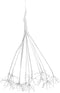 Luca Lighting Kerstverlichting Paardenbloem met 160 Warm Witte LED Lampjes - Ø80 cm - Zilver