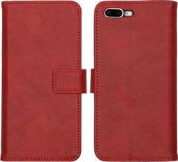 iMoshion Hoesje Geschikt voor iPhone 8 Plus / 7 Plus Hoesje Met Pasjeshouder - iMoshion Luxe Bookcase - Rood