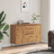 vidaXL - Dressoir - 104x35x70 - cm - bewerkt - hout - artisanaal - eikenkleurig