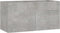 vidaXL - Wastafelkast - 90x38,5x46 - cm - bewerkt - hout - betongrijs