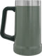 Stanley Classic Vacuum Stein 0.7L Hammertone Green | Houdt bier 7 uur koud | Bierpul van roestvrijstaal | Dubbelwandige Isolatie | Lekvrij | Vaatwasserbestendig