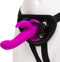 Happy Rabbit - Vibrating Strap-On Harness Set Paars