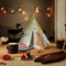 Wereldkaart Tipi Tent Multikleur Wigwam Speeltent / 100% katoen / 120 x 120 x 160 / 2 jaar garantie