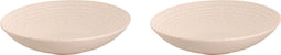 Palmer Bord diep coupe Ripple 22 cm Offwhite Stoneware 2 stuks