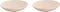 Palmer Bord diep coupe Ripple 22 cm Offwhite Stoneware 2 stuks