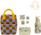 BEAU by Bo Sticky Lemon rugzak small + A Little Lovely Company back to school set Dinosaurussen