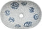 vidaXL - Opzetwasbak - ovaal - 47x33x13 - cm - keramiek - grijs - en - blauw