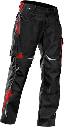 Kbler Pulsschlag werkbroek HIGH zwart/middelrood