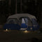 vidaXL - Tent - 9-persoons - waterdicht - met - LED - lichtgroen