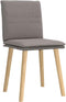 vidaXL - Eetkamerstoelen - draaibaar - 2 - st - stof - taupe