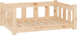 vidaXL - Hondenmand - 75,5x55,5x28 - cm - massief - grenenhout