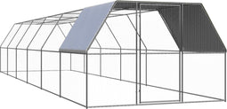 vidaXL - Kippenhok - 3x12x2 - m - gegalvaniseerd - staal
