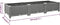 vidaXL - Plantenbak - verhoogd 120x40x23 cm - polypropeen - lichtgrijs