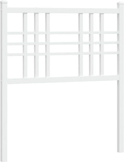 vidaXL - Hoofdbord - 75 - cm - metaal - wit